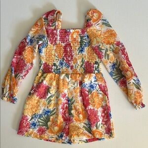 Floral Long Sleeve Romper